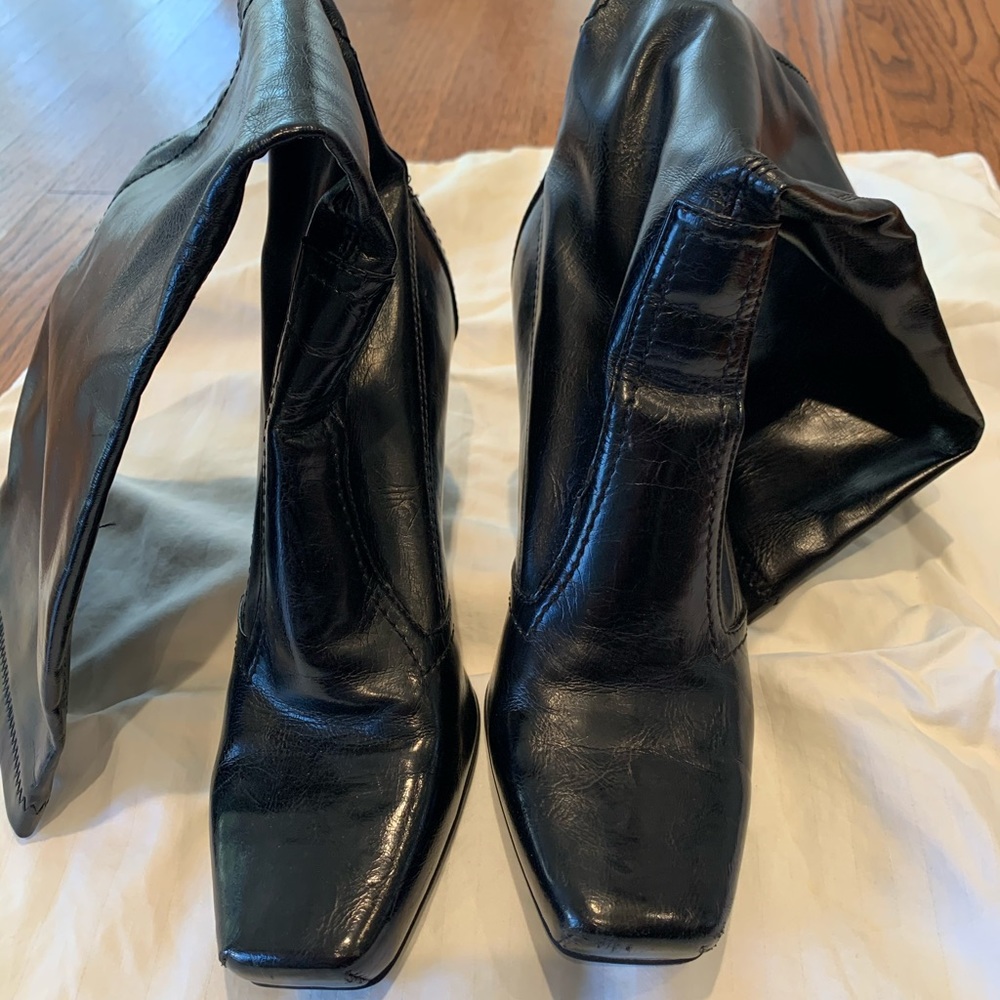 Franco Sarto Black Heel High  Boots